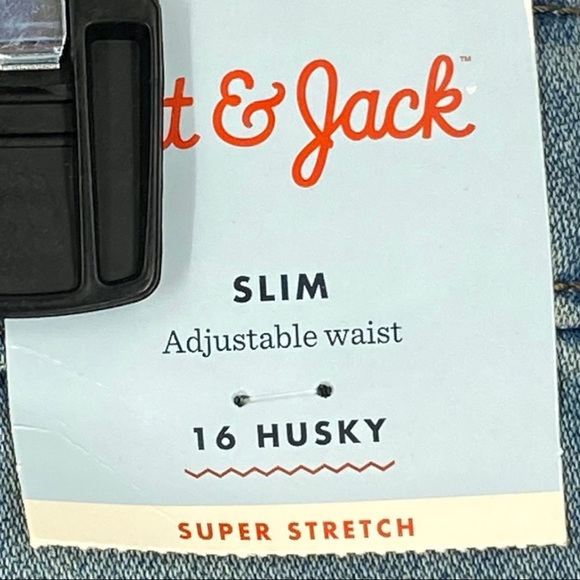 Cat & Jack Boy’s Super Stretch Slim Blue Jeans Size 16 Husky. - Picture 9 of 14